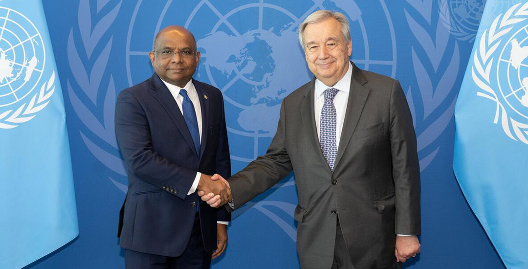 Minister Shahid meets with the United Nations Secretary-General