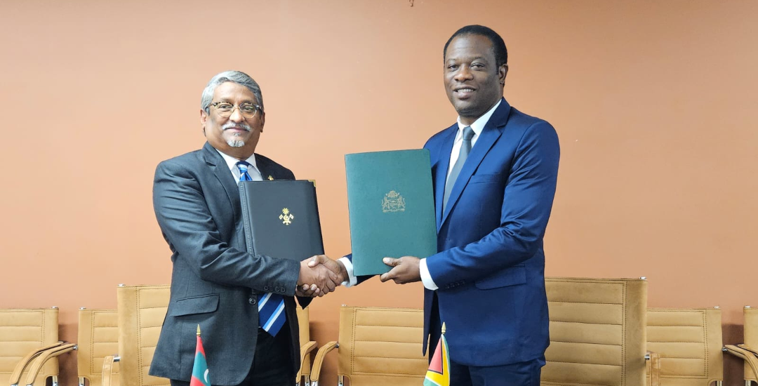 Maldives and Guyana sign a Visa Waiver Agreement and MOU on Political Consultations